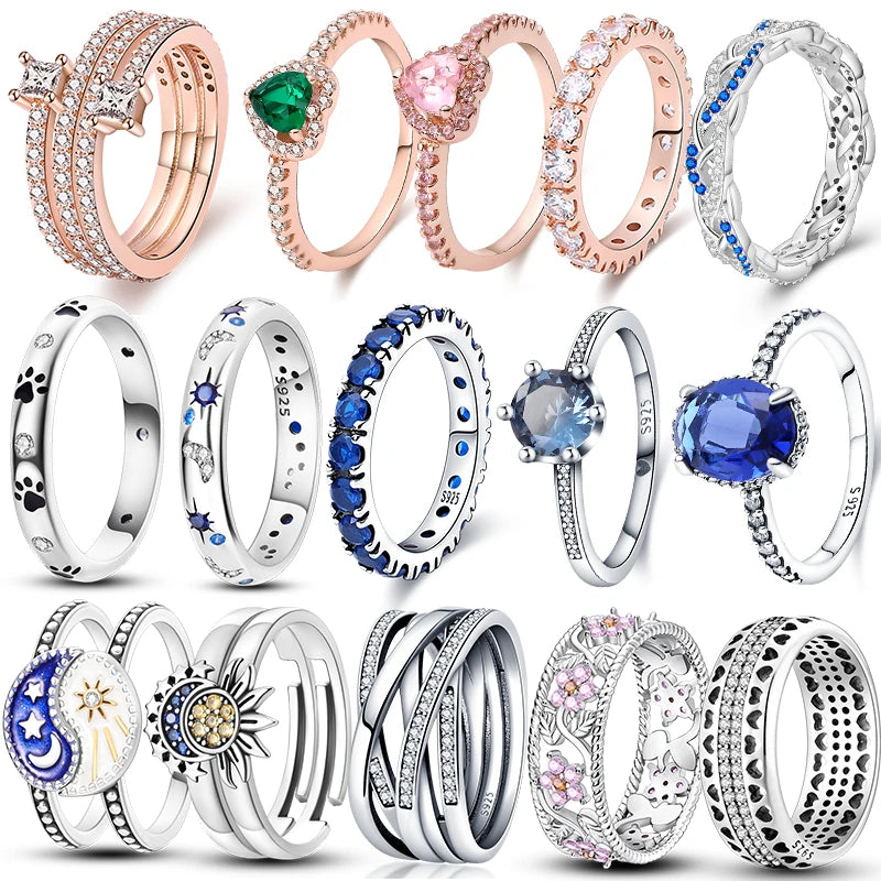 Rings For Women 100% 925 Sterling Silver