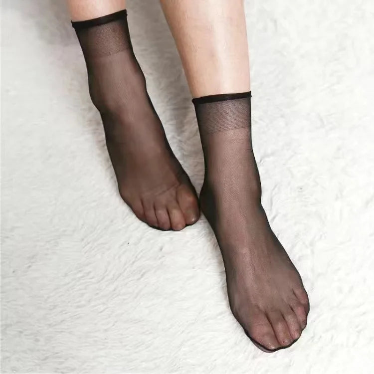 5Pairs Skin Color Ultra thin Women Socks