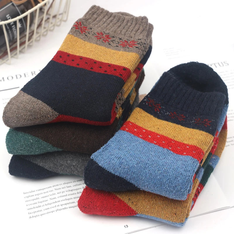 5 Pairs High Quality Women Winter Socks Vintage