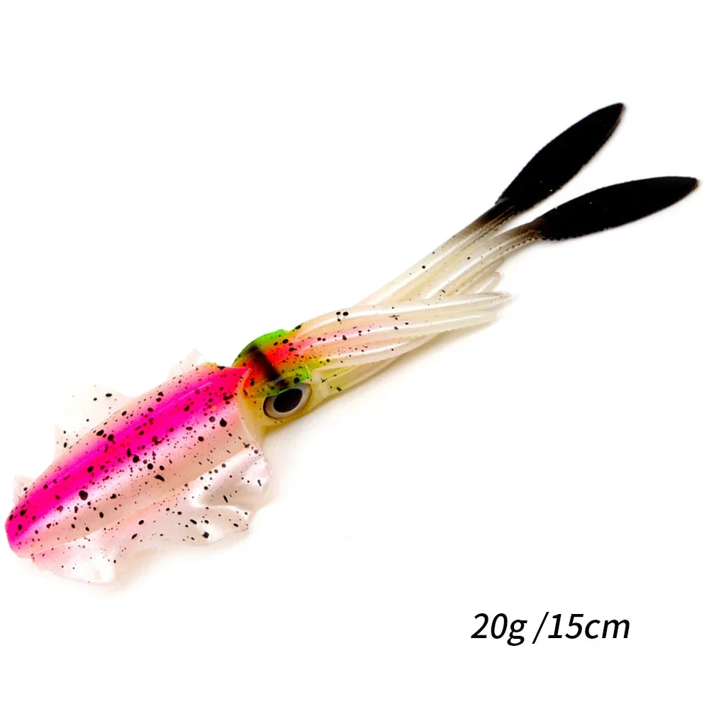 Soft Squid Lure Soft Lure Luminous Octopus