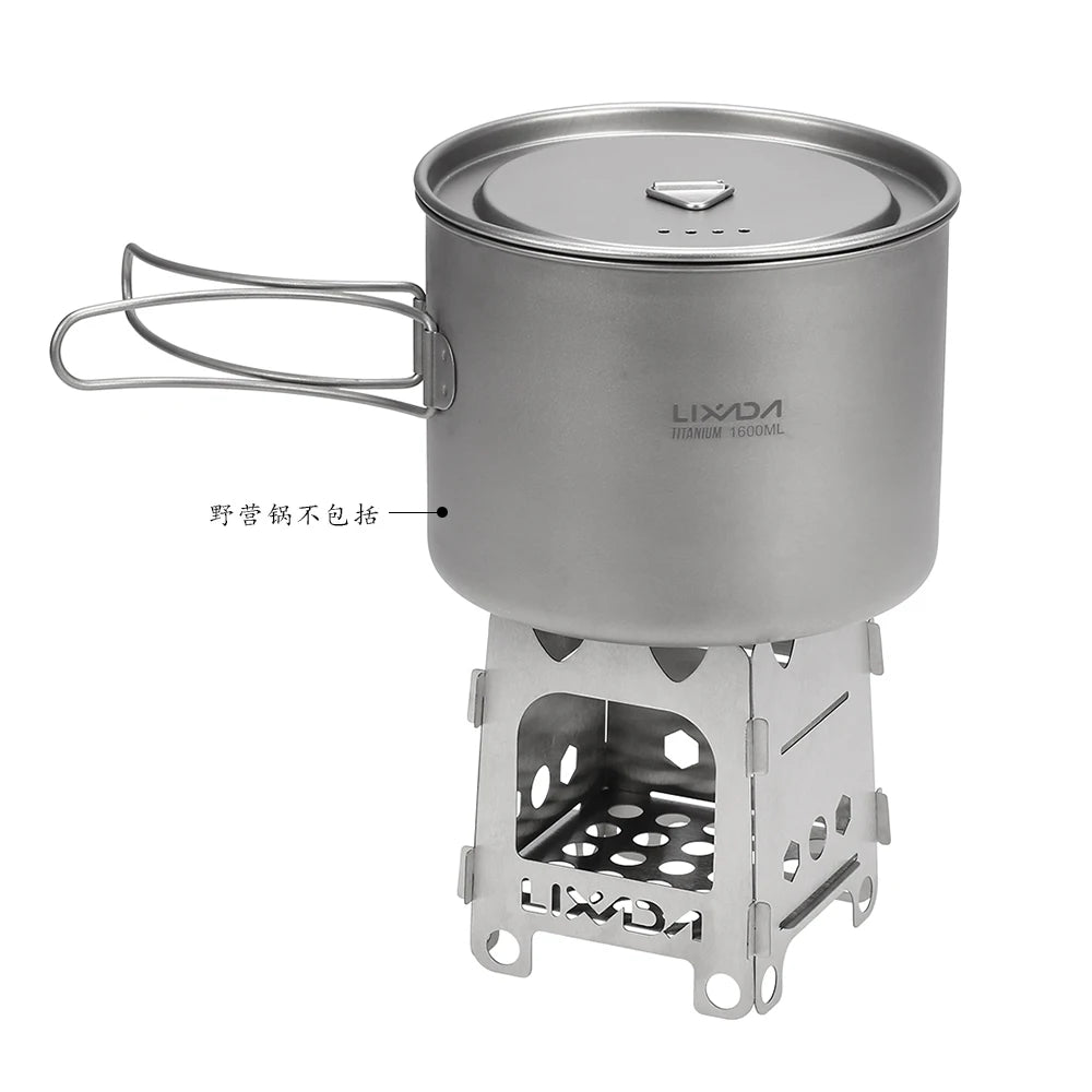 Ultralight Titanium Stove Portable Folding Wood Stove