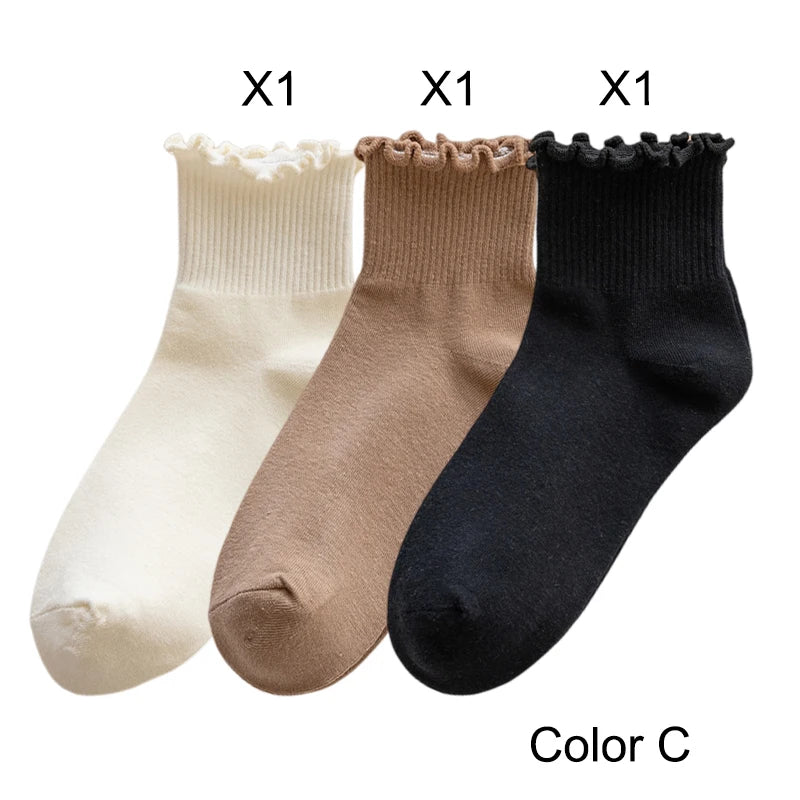 3 Pairs/Lot Cute Socks For Women