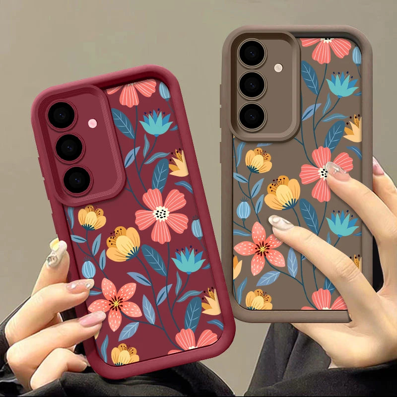 Colorful Flowers Soft TPU Case For Samsung Galaxy