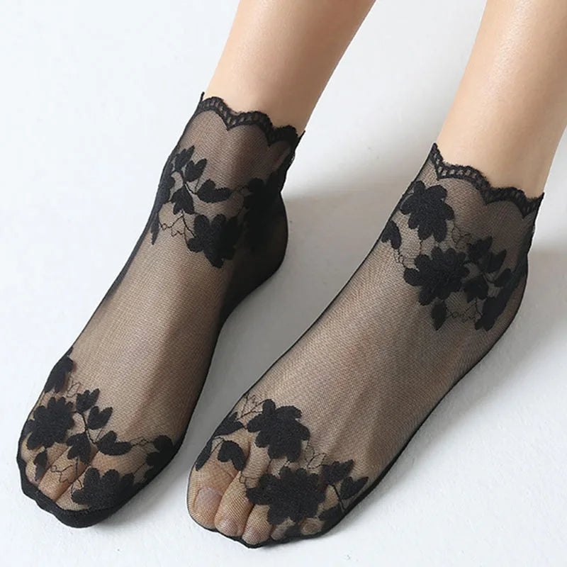 5Pairs Women Socks Summer