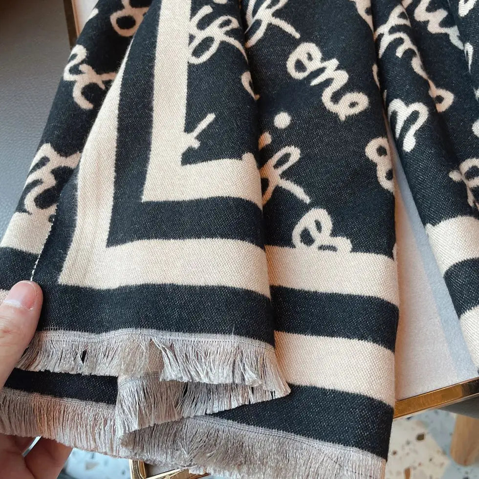 Winter New Double-sided Cashmere Scarf