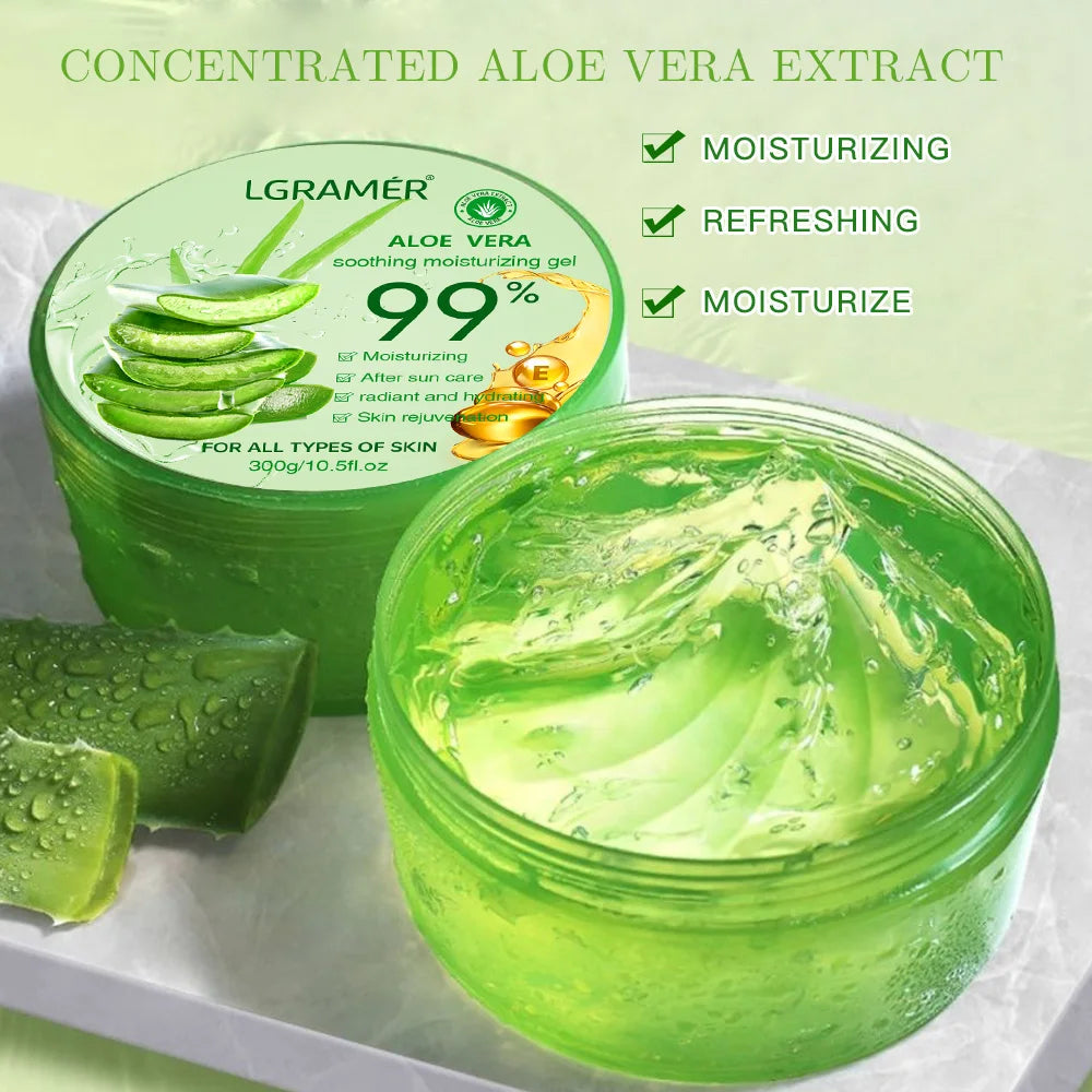 Moisturizing Aloe Vera Gel Refreshing Non Sticky Facial Care Facial Cream