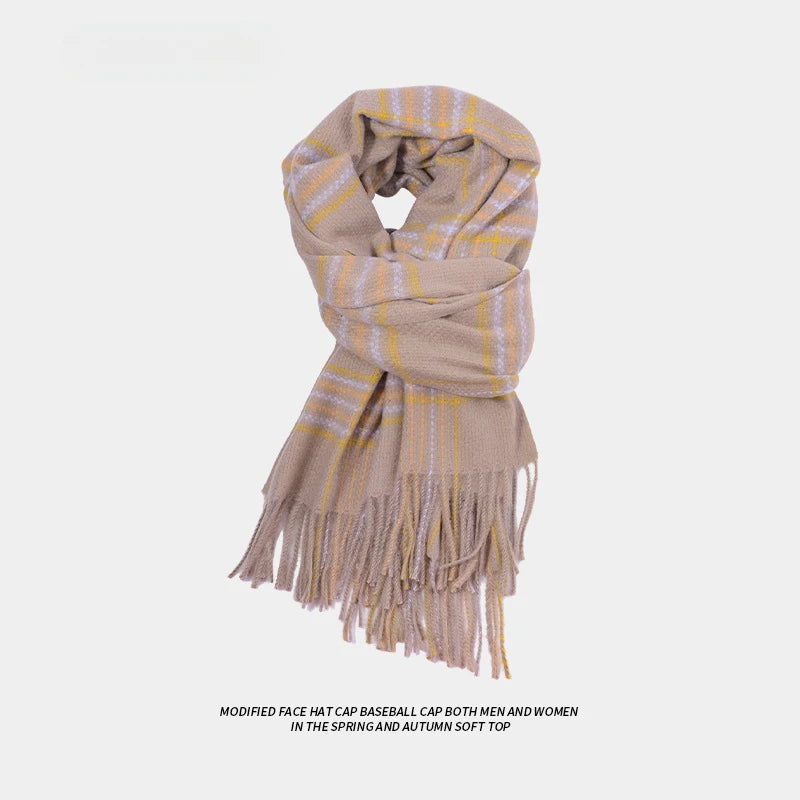 White Scarf Women Winter High-grade