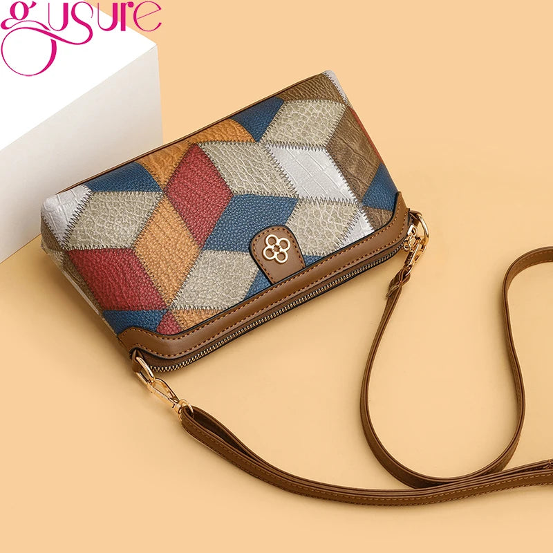 Gusure PU Leather Cross Body Small Bag for Women