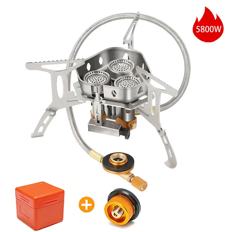 Camping  Head Stove Big Power Foldable Gas Stove