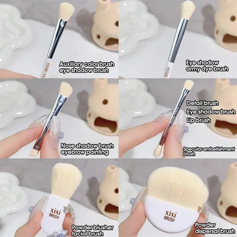 6Pcs Mini Box Makeup Brushes