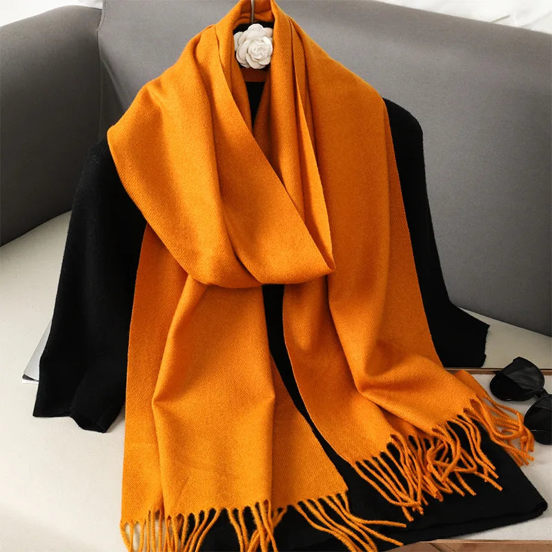 62Color Solid Women Winter Scarf