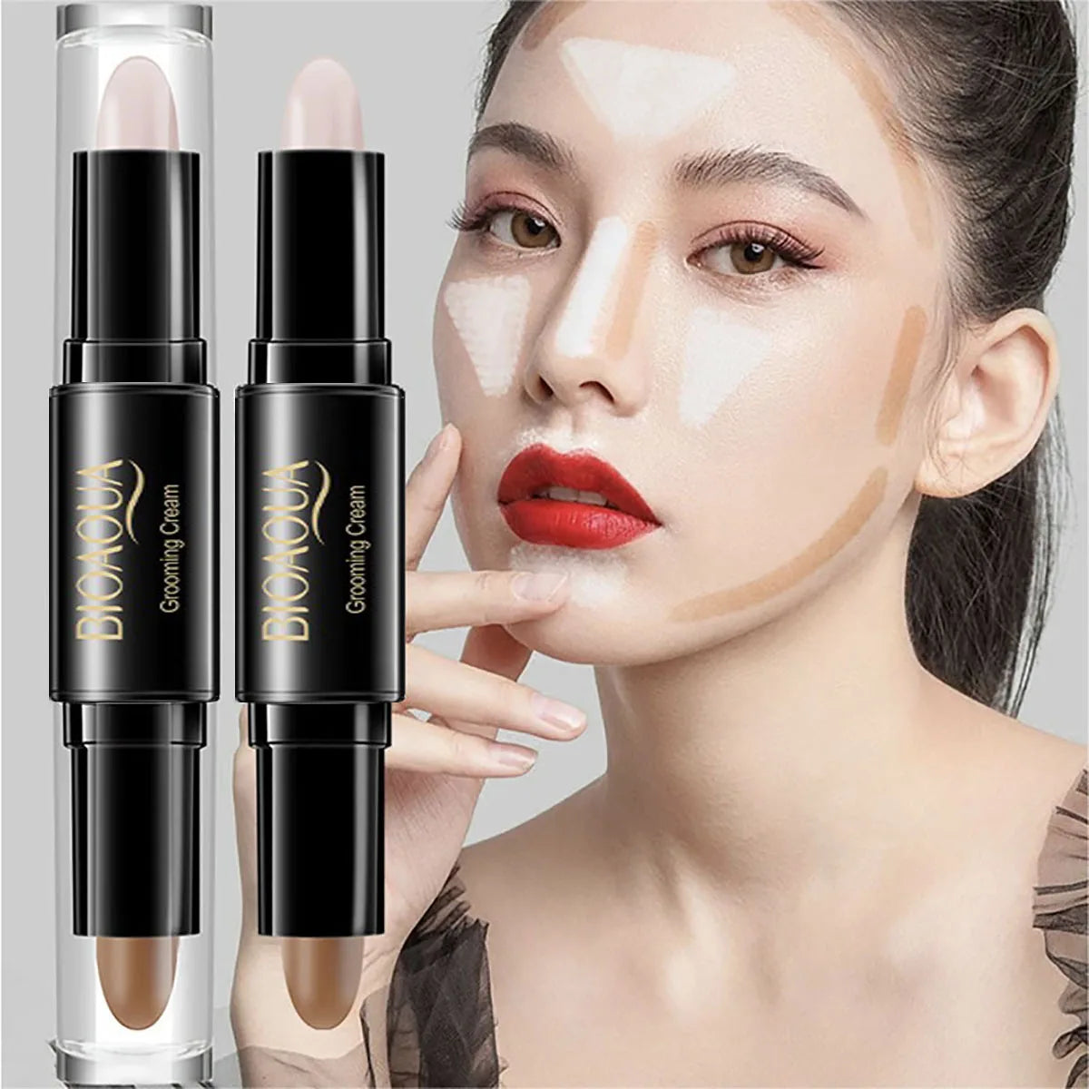 Double Head Contour  Face Foundation Concealer Pen