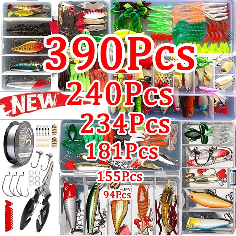 Fishing Lure Kit Soft and Hard Bait Set