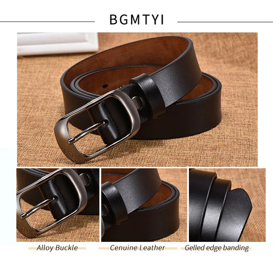 Women brief genuine leather belt