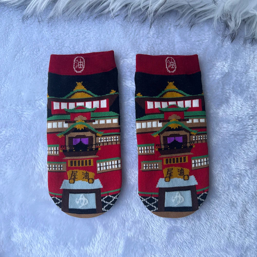 Anime Socks Big Cat Calcifer Cartoon Socks