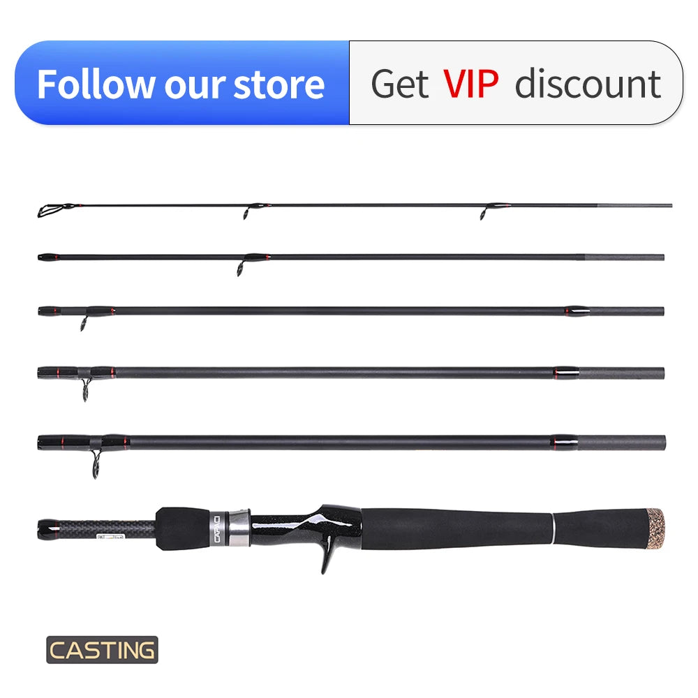 Professional Carbon Lure Fishing Fiber UltraLight Spinning Casting