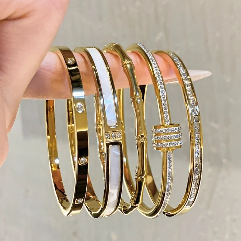 Fashion Stainless Steel Bangle Bracelet 1PCS