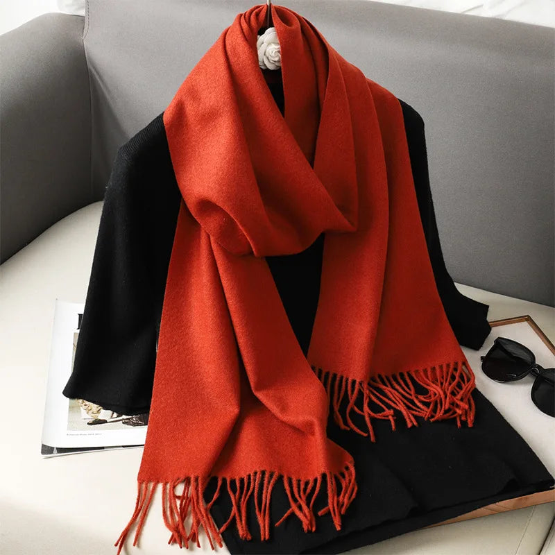 62Color Solid Women Winter Scarf