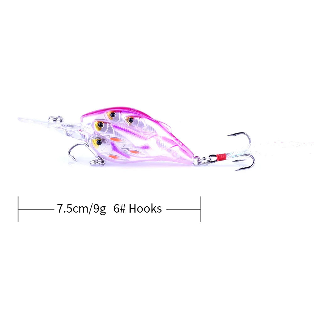 1pc Diving Depth Crankbait Fishing Lures S