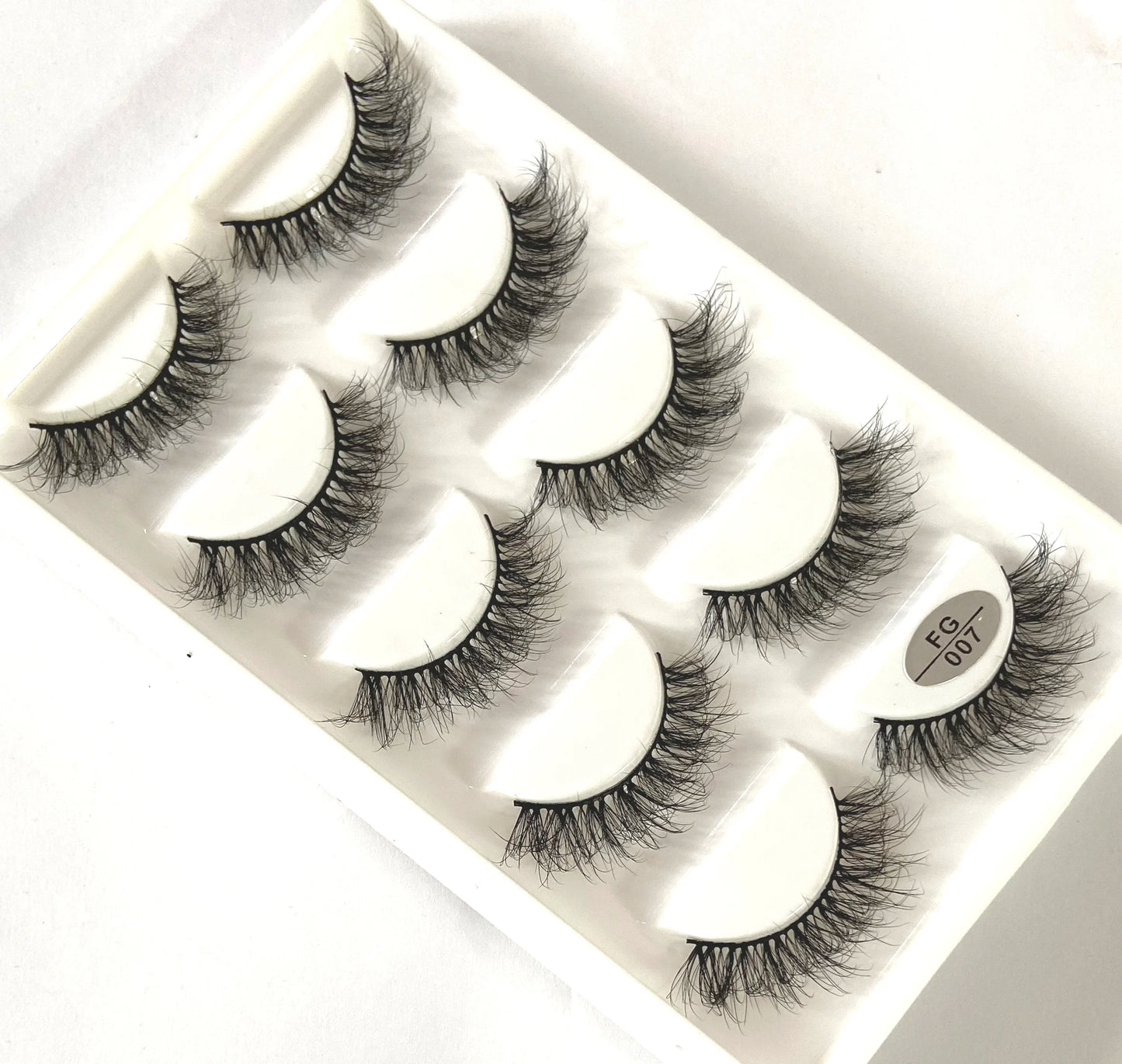 5Pairs 3D Faux Mink Lashes Natural Long Fluffy False Eyelashes