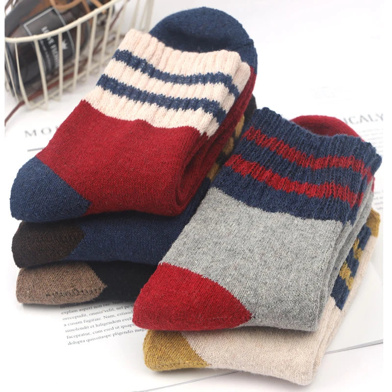 5 Pairs High Quality Women Winter Socks Vintage