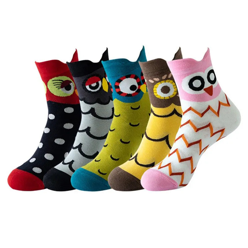 5 Pairs Fashion Pet cat dog Colorful Kawaii Cute Cartoon Cotton Women Socks