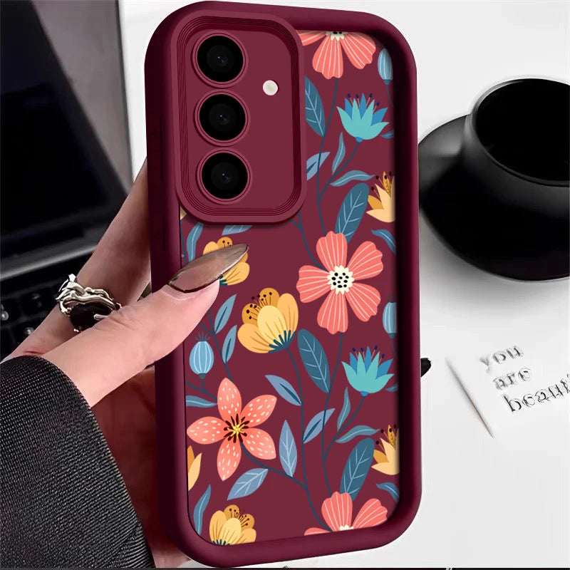 Colorful Flowers Soft TPU Case For Samsung Galaxy