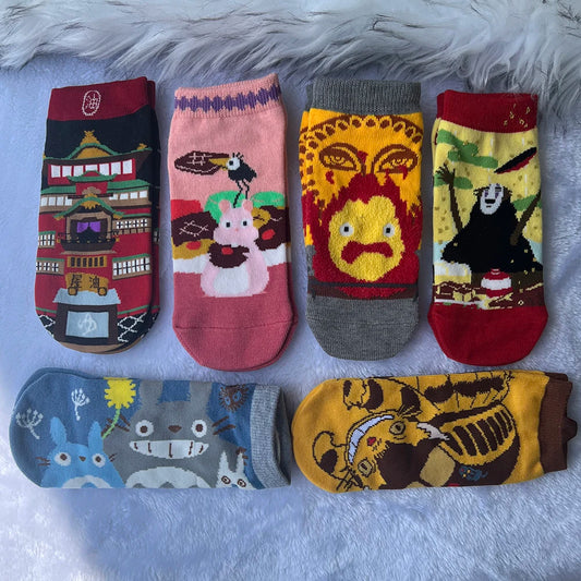 Anime Socks Big Cat Calcifer Cartoon Socks