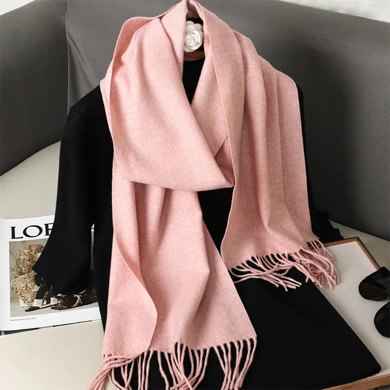 62Color Solid Women Winter Scarf