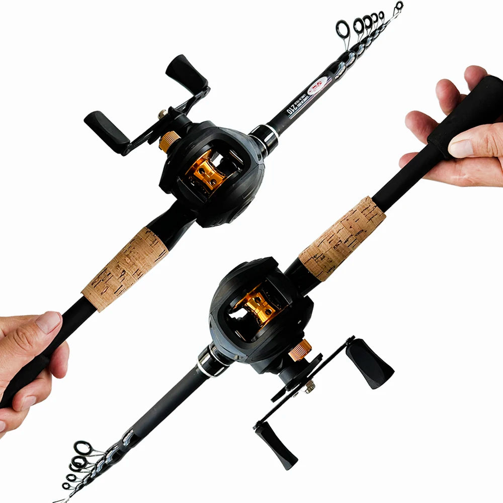 Carbon Fiber Fishing Rod Reel Kit 1.5m-2.4m