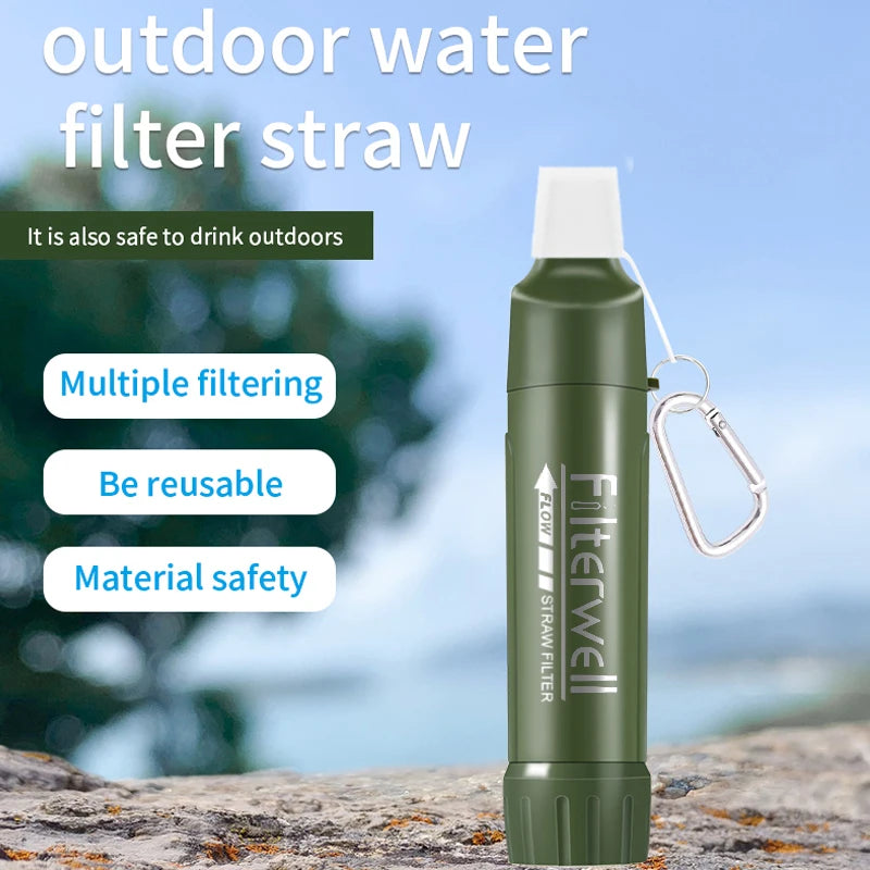 Filterwell Mini Portable Water Survival Filter Straw Outdoor Filters Drinking Water