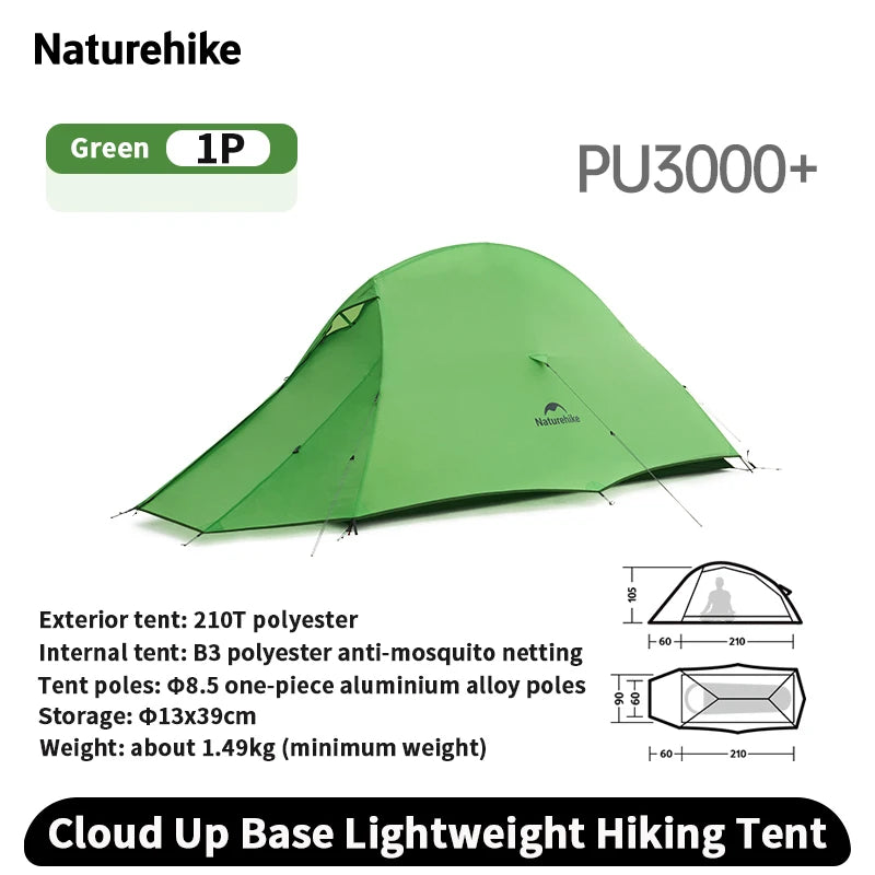 Cloud Up Base Camping Tent 1 2 Person Lightweight Waterproof