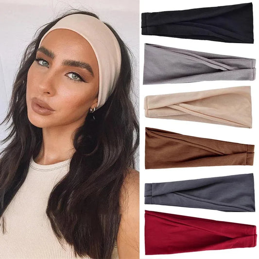 Elastic Hair Bands Yoga Hairband Fashion Makeup Hair Hoop Vintag Headwrap