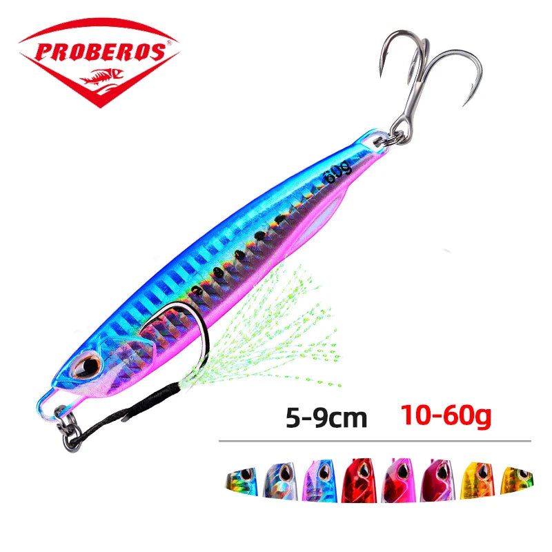 Hot Metal Jig Fishing Lure Weights 10g-60g