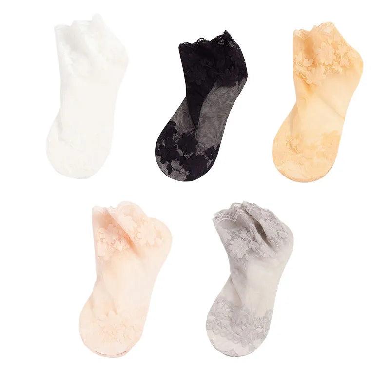 5Pairs Women Socks Summer