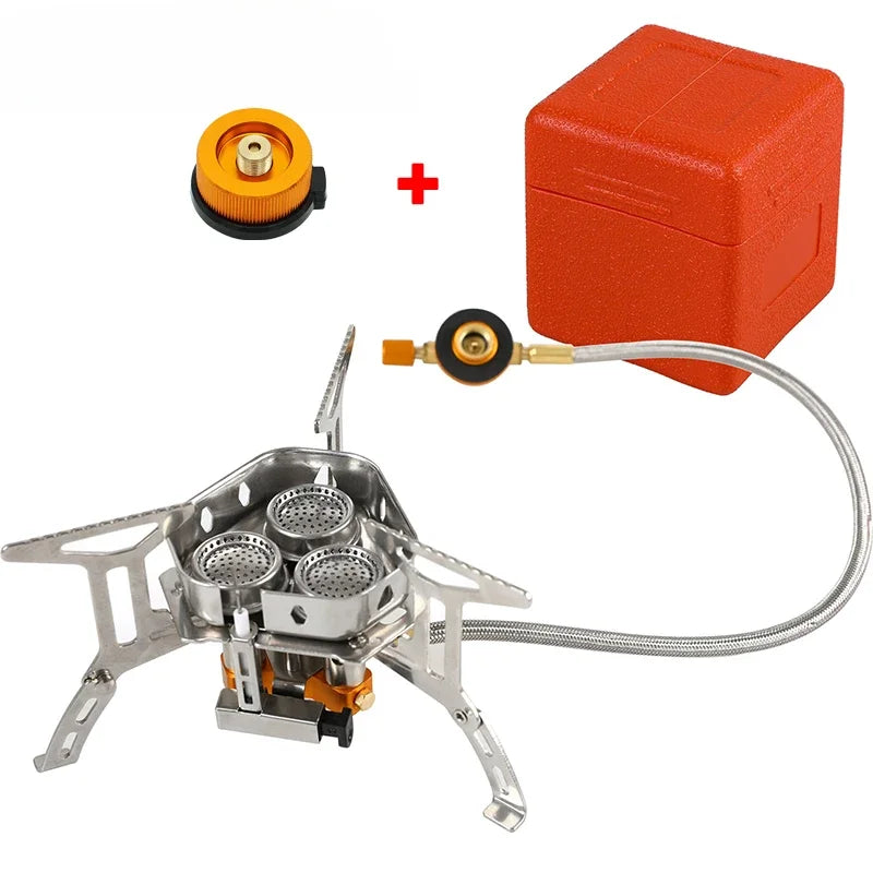 Mini Camping Windproof Stove Portable Outdoor Gas Stove Foldable Burner