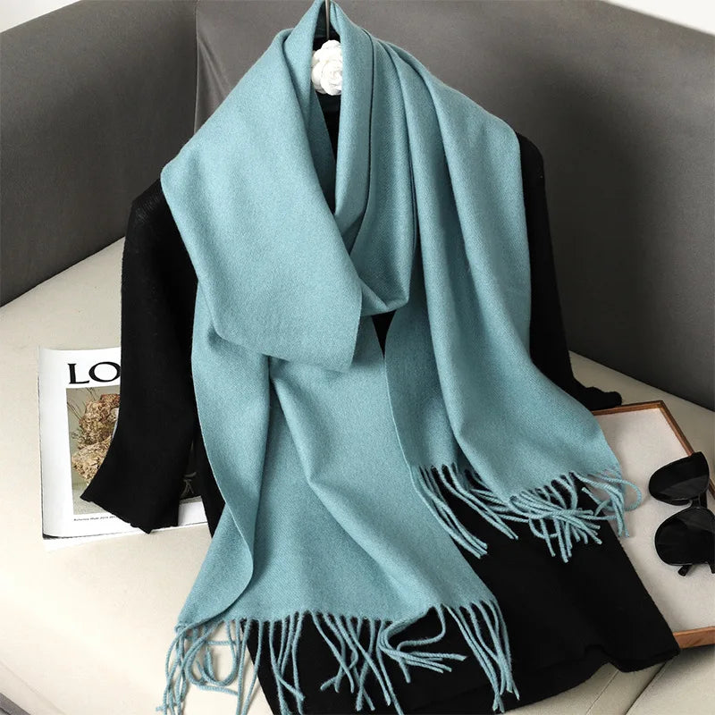 62Color Solid Women Winter Scarf