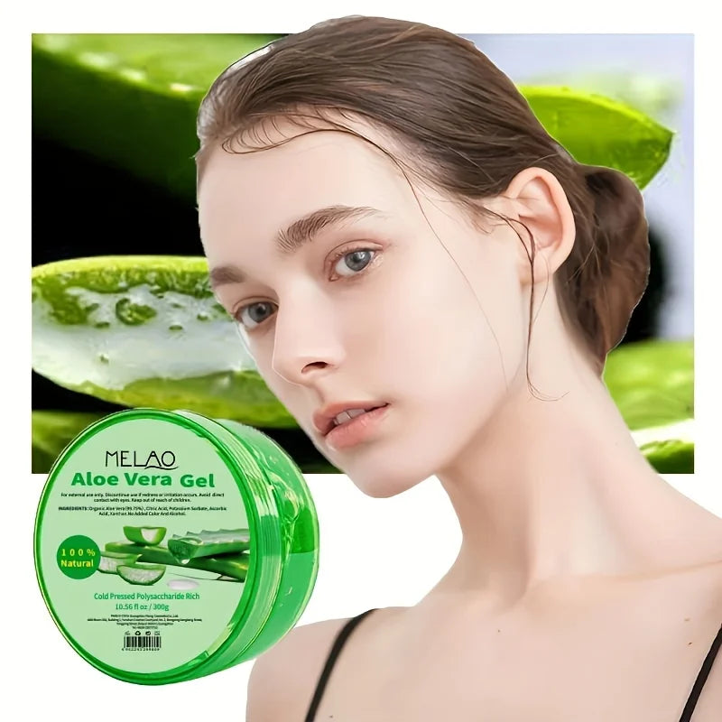 Natural Organic Aloe Vera Gel, Aloe Vera Extract Skin Lightening Moisturizing Soothing