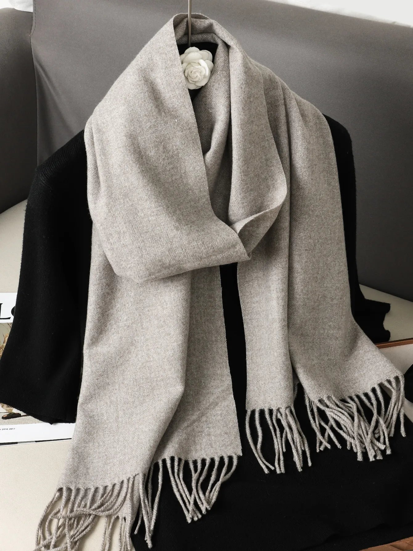 62Color Solid Women Winter Scarf