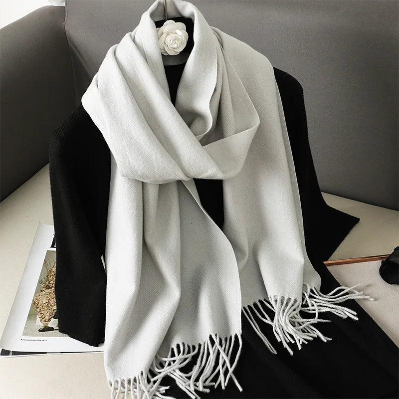 62Color Solid Women Winter Scarf