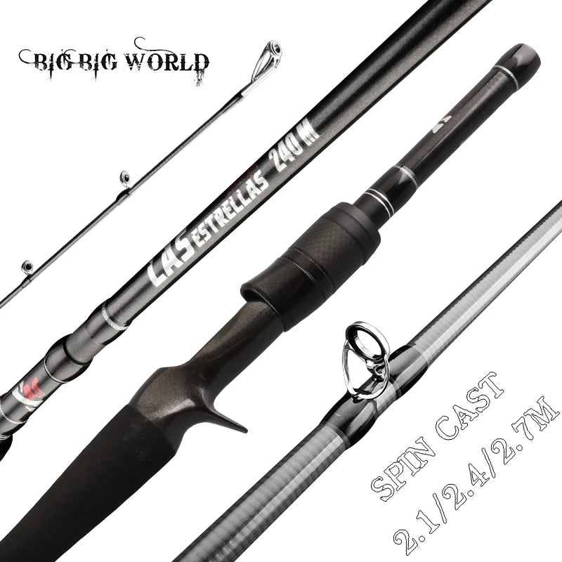 2.1/2.4/2.7m Travel Fishing Lure Rod Spinning Casting 4/5 Sections KL Guide Sea Ultra Light Carbon