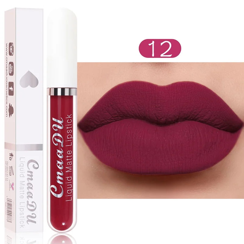 Sexy Long Lasting Velvet Matte Lip Gloss Liquid Lipstick