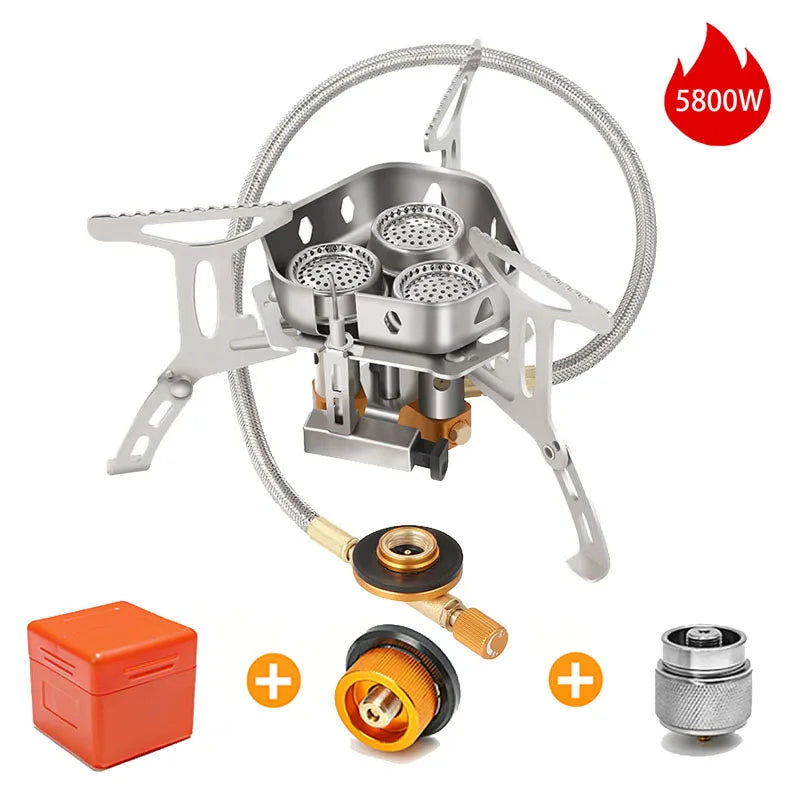 Camping  Head Stove Big Power Foldable Gas Stove