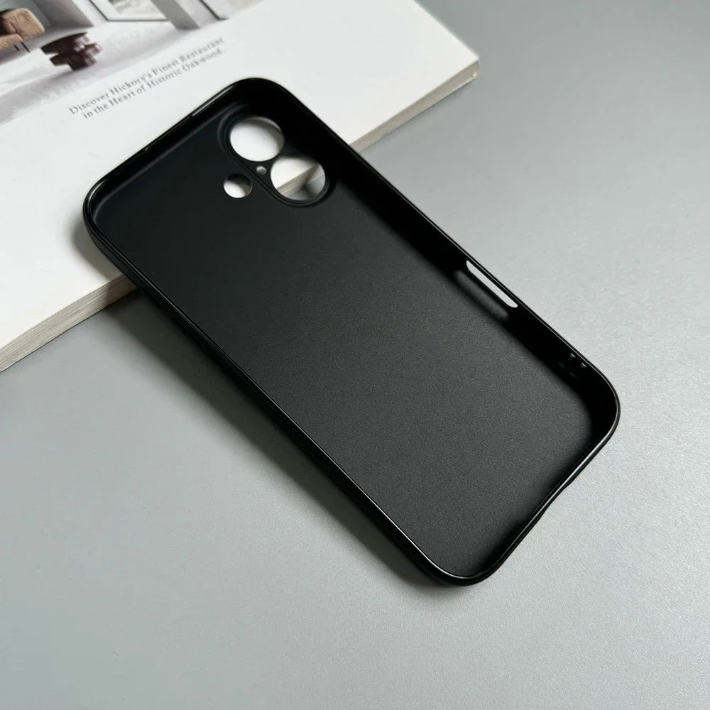 Luxury Full Black Silicone Matte Phone Case For iphone