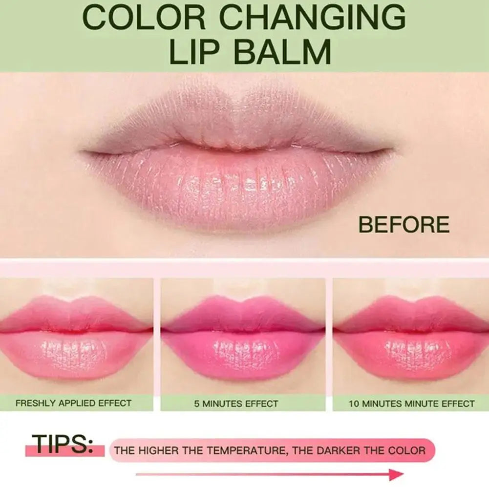 Aloe Vera Discolored Lip Balm Jelly Magic Color Changing Moisturizing Girl Lipstick