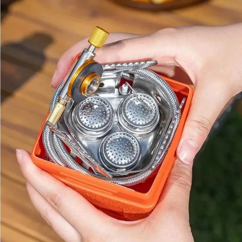 Mini Camping Windproof Stove Portable Outdoor Gas Stove Foldable Burner