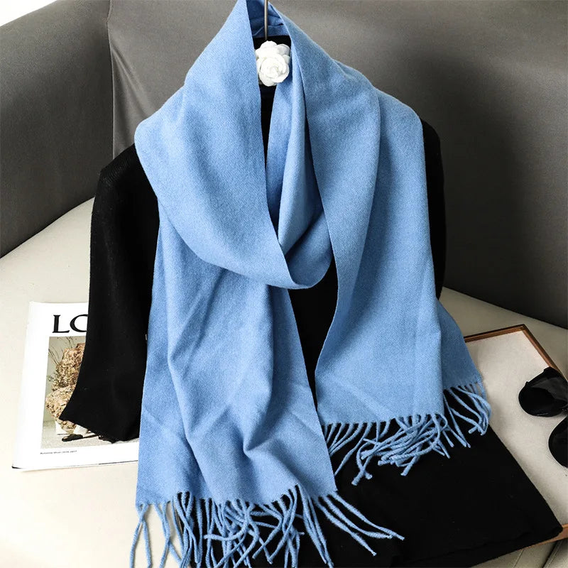 62Color Solid Women Winter Scarf