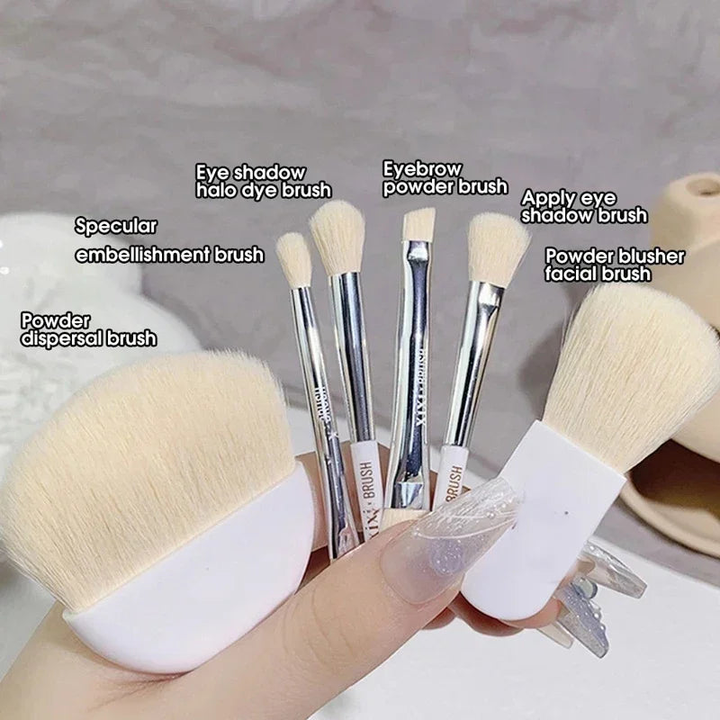 6Pcs Mini Box Makeup Brushes