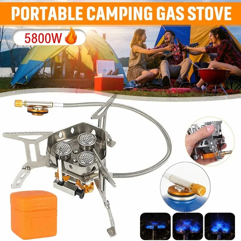 Mini Camping Windproof Stove Portable Outdoor Gas Stove Foldable Burner