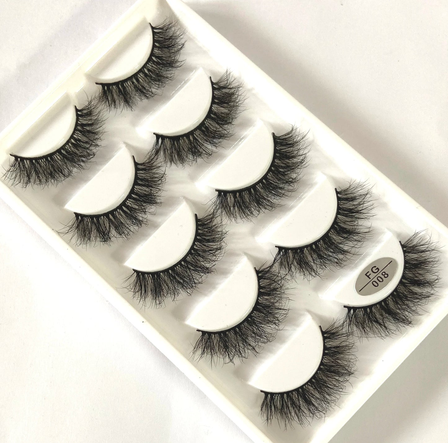 5Pairs 3D Faux Mink Lashes Natural Long Fluffy False Eyelashes